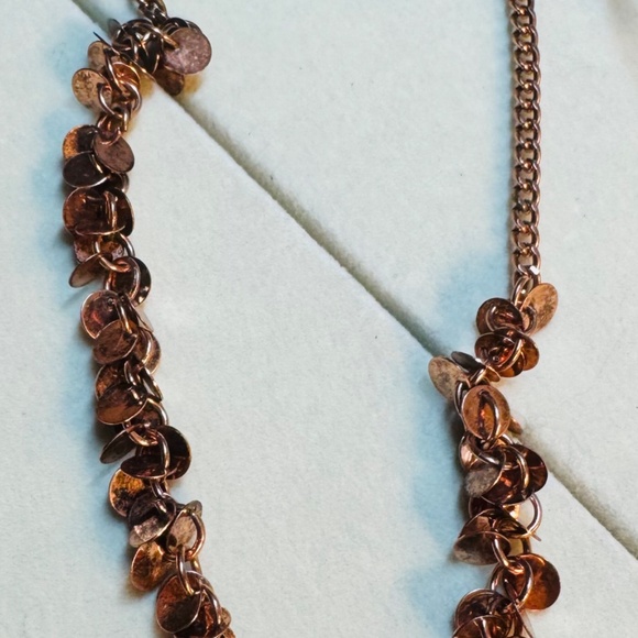 Three Piece Rose Gold Tone Necklace and Bracelets Set Bundle - Picture 7 of 8